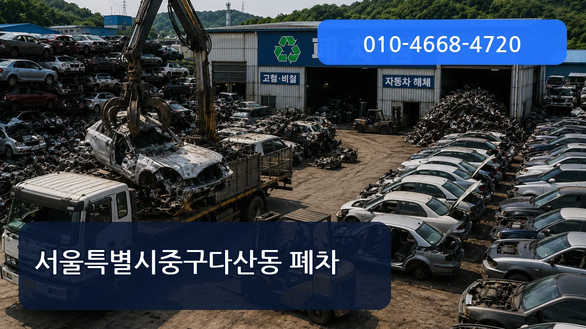 서울특별시중구다산동 폐차 정보형