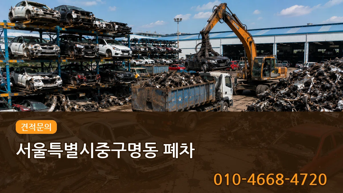 서울특별시중구명동 폐차 서류형