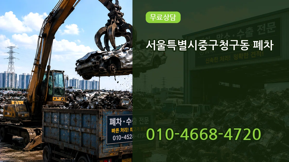 서울특별시중구청구동 폐차 사례형