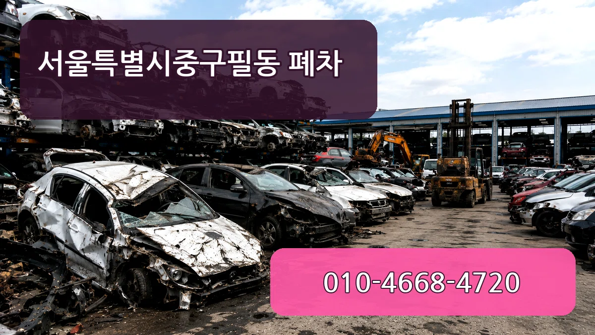 서울특별시중구필동 폐차 서류형