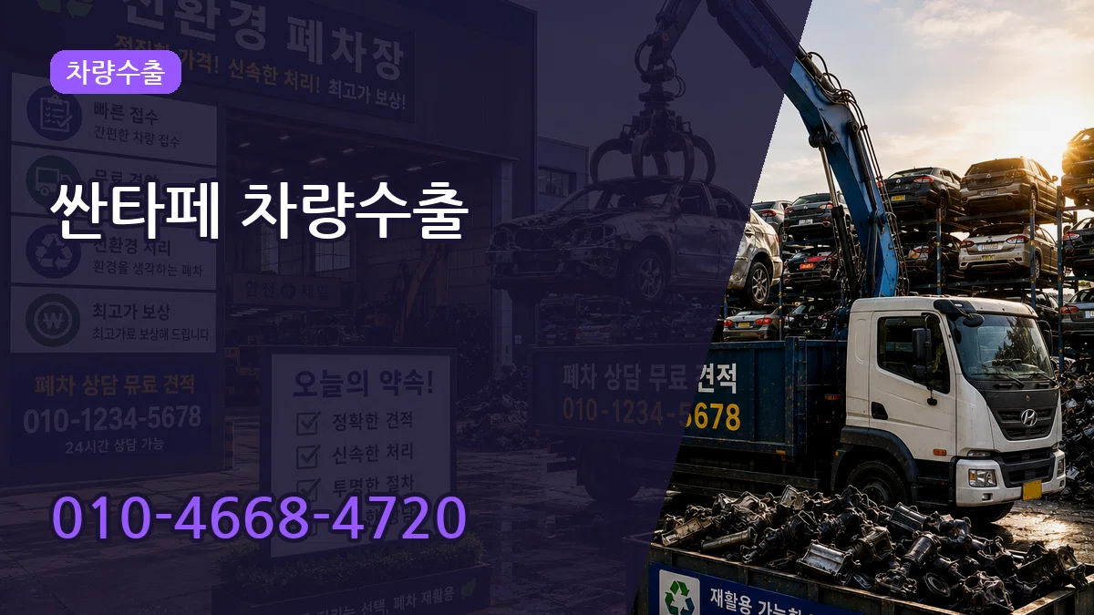 싼타페 차량수출 지역형