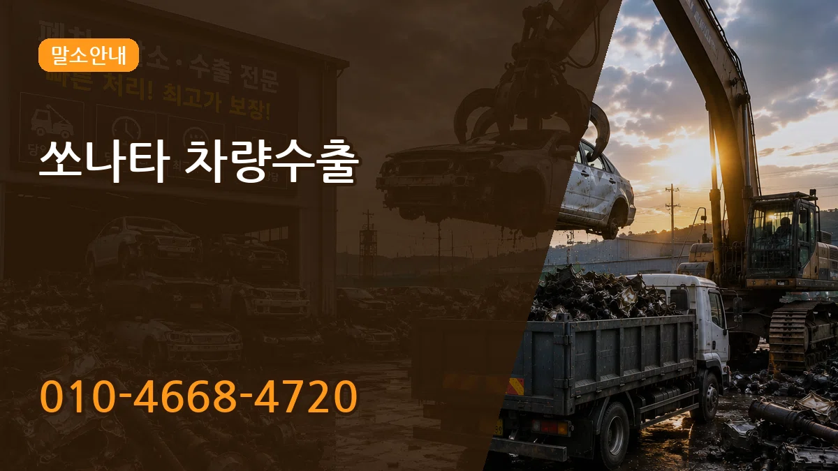 쏘나타 차량수출 사례형