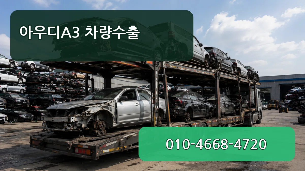 아우디A3 차량수출 주의사항형
