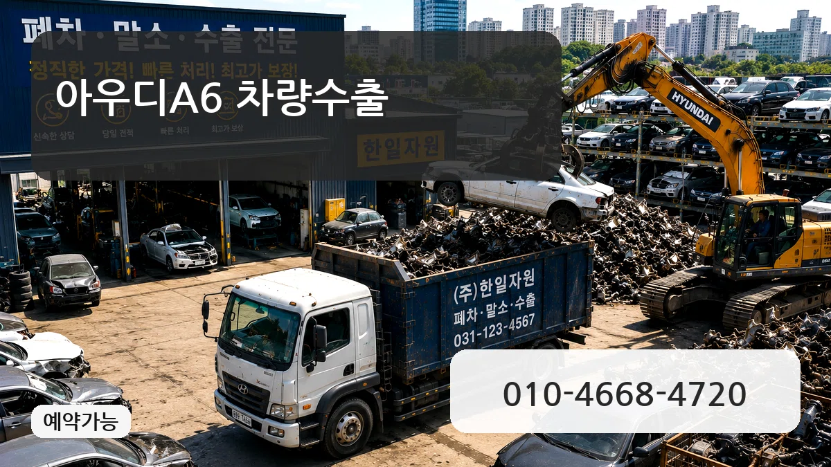 아우디A6 차량수출 절차형
