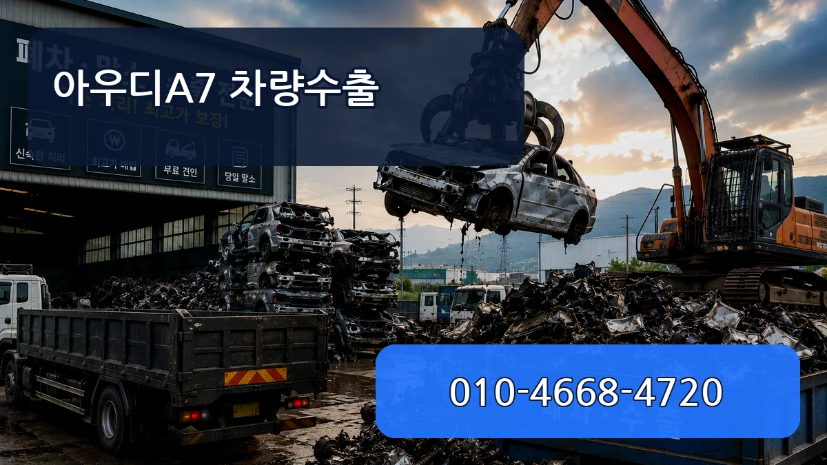 아우디A7 차량수출 주의사항형