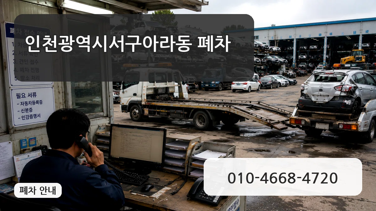 인천광역시서구아라동 폐차 서류형