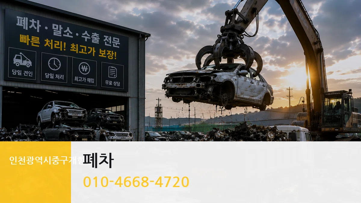 인천광역시중구개항동 폐차 사례형