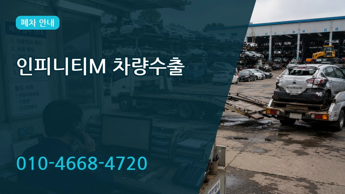 인피니티M 차량수출 FAQ형