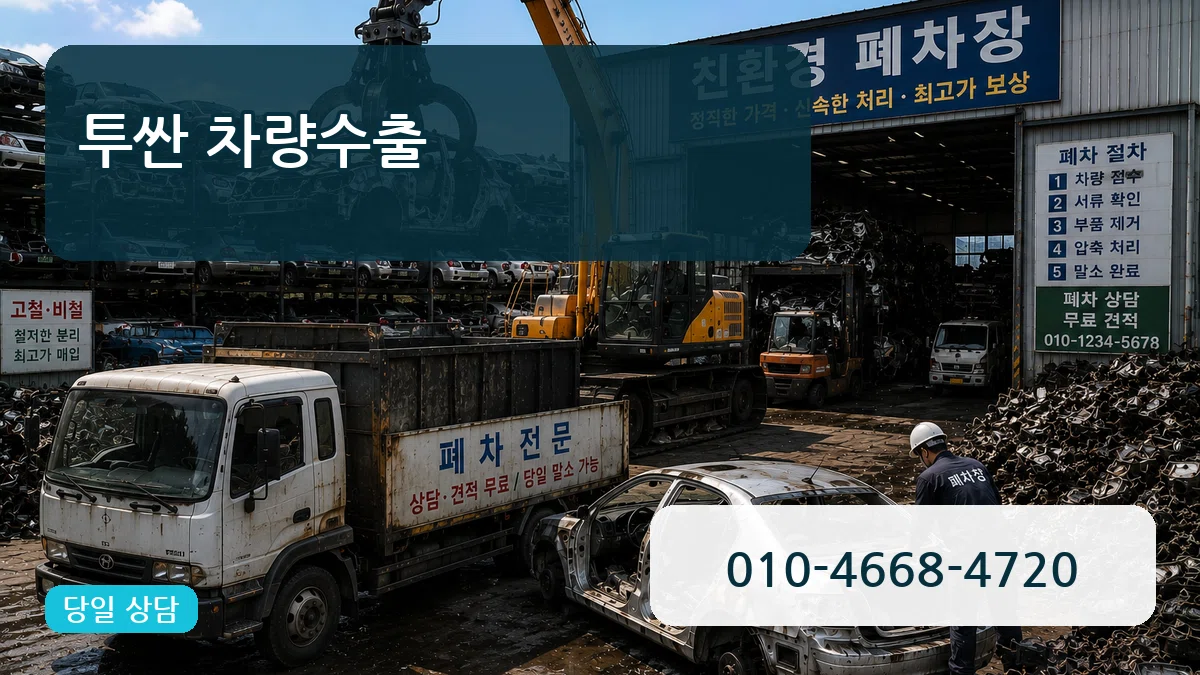 투싼 차량수출 주의사항형