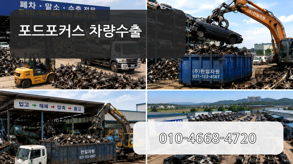 포드포커스 차량수출 절차형