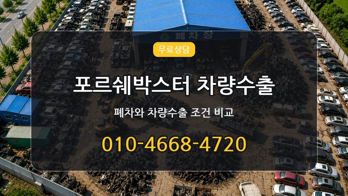 포르쉐박스터 차량수출 질문형