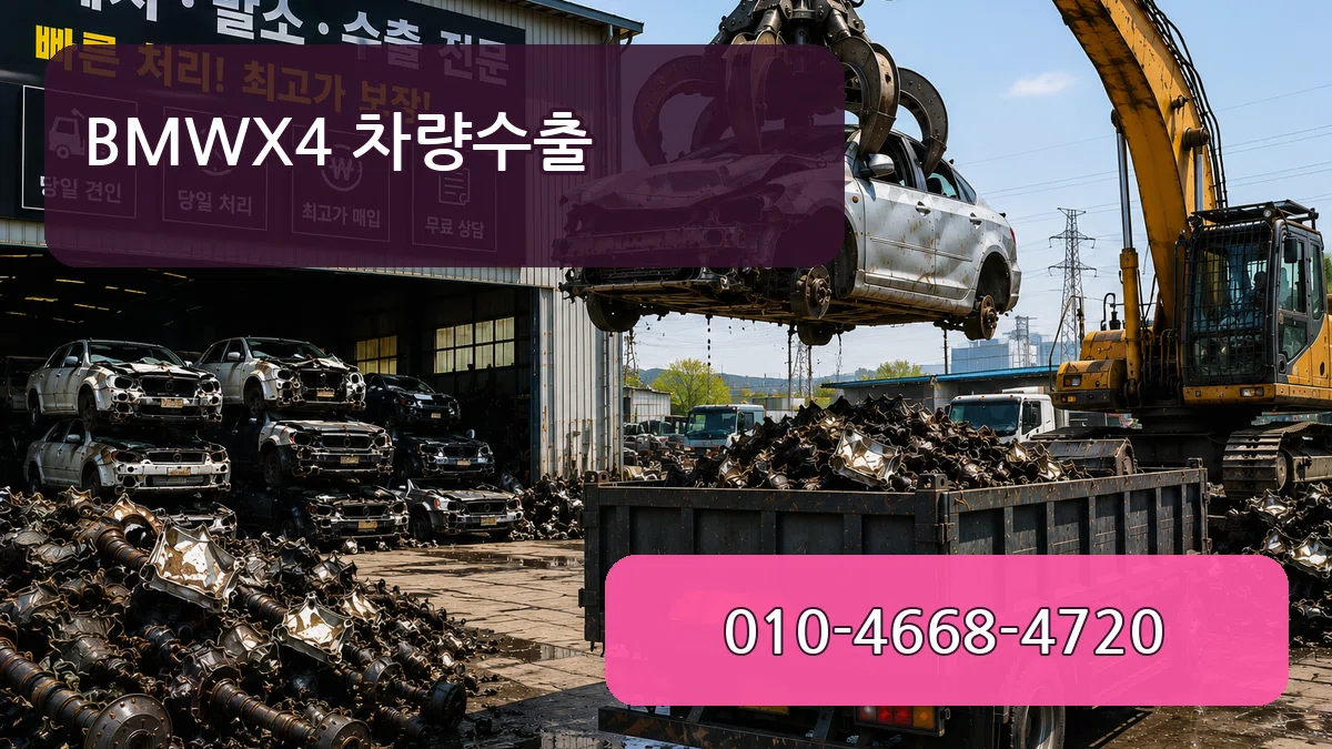 BMWX4 차량수출 비교형