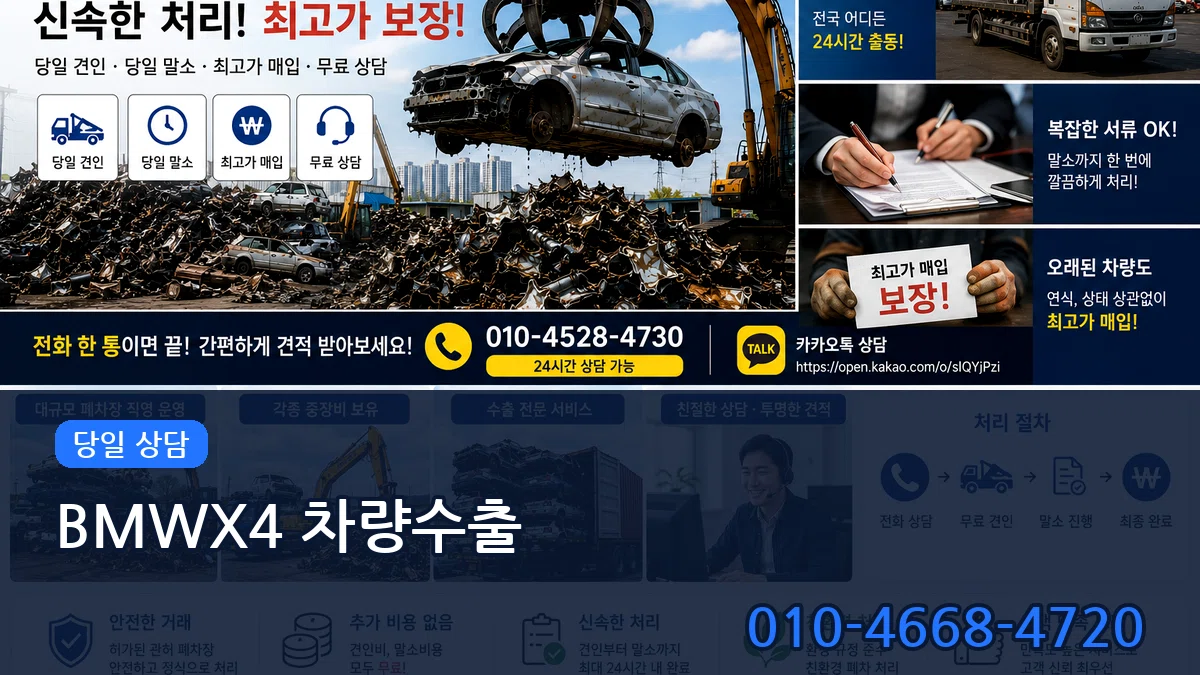 BMWX4 차량수출 BMWX4 차량수출 차량 처리 안내 이미지 2