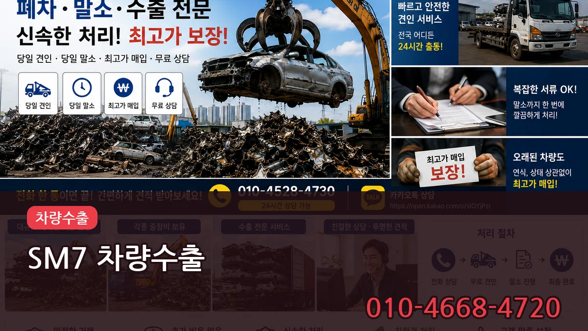 SM7 차량수출 SM7 차량수출 차량 처리 안내 이미지 1
