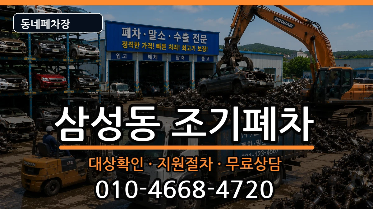 경상남도양산시삼성동 조기폐차 차량 처리 안내 이미지 2