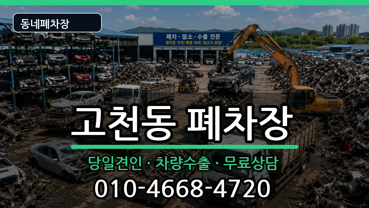 경기도의왕시고천동  폐차 비용형