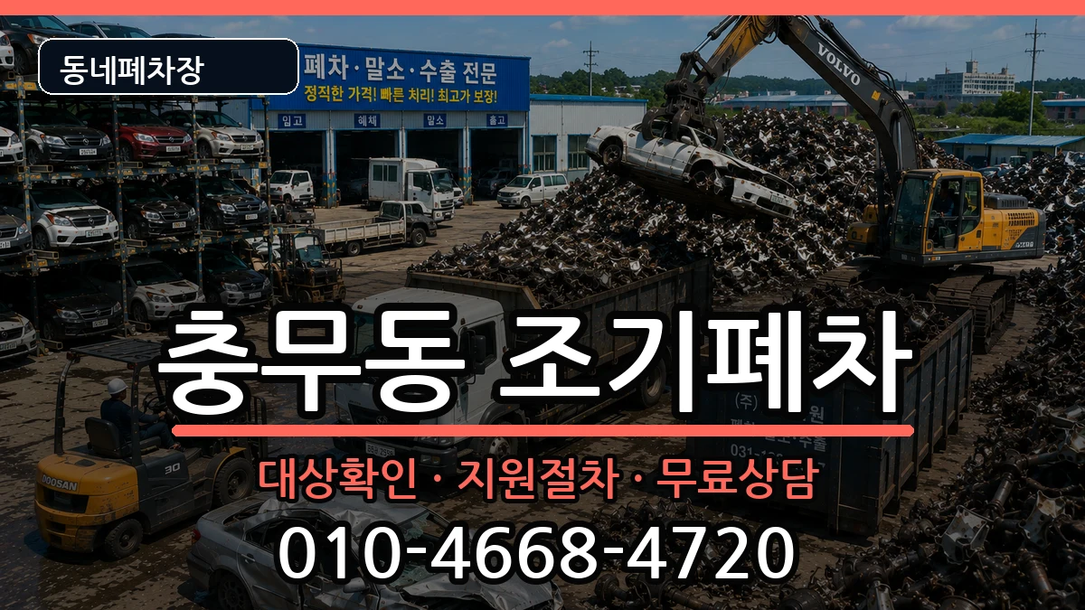 전라남도여수시충무동 조기폐차 차량 처리 안내 이미지 1