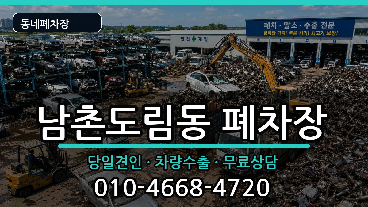 인천광역시남동구남촌도림동 폐차 인천광역시남동구남촌도림동 폐차 차량 처리 안내 이미지 1