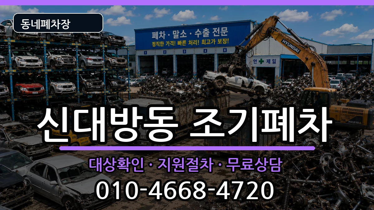 서울특별시동작구신대방동 조기폐차 차량 처리 안내 이미지 3