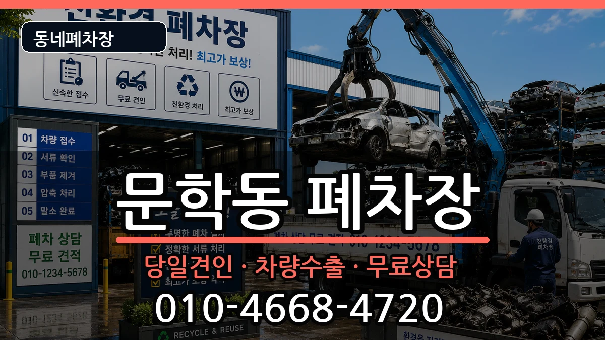 인천광역시미추홀구문학동  폐차 지역형