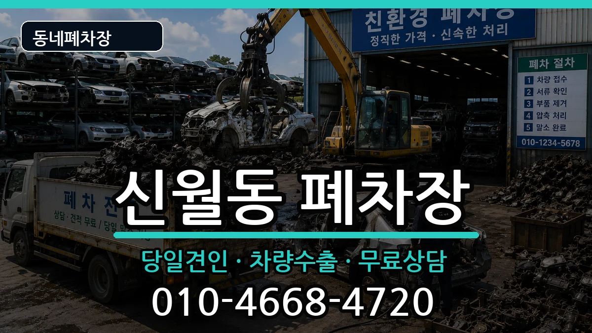 서울특별시양천구신월동 폐차 서울특별시양천구신월동 폐차 차량 처리 안내 이미지 3