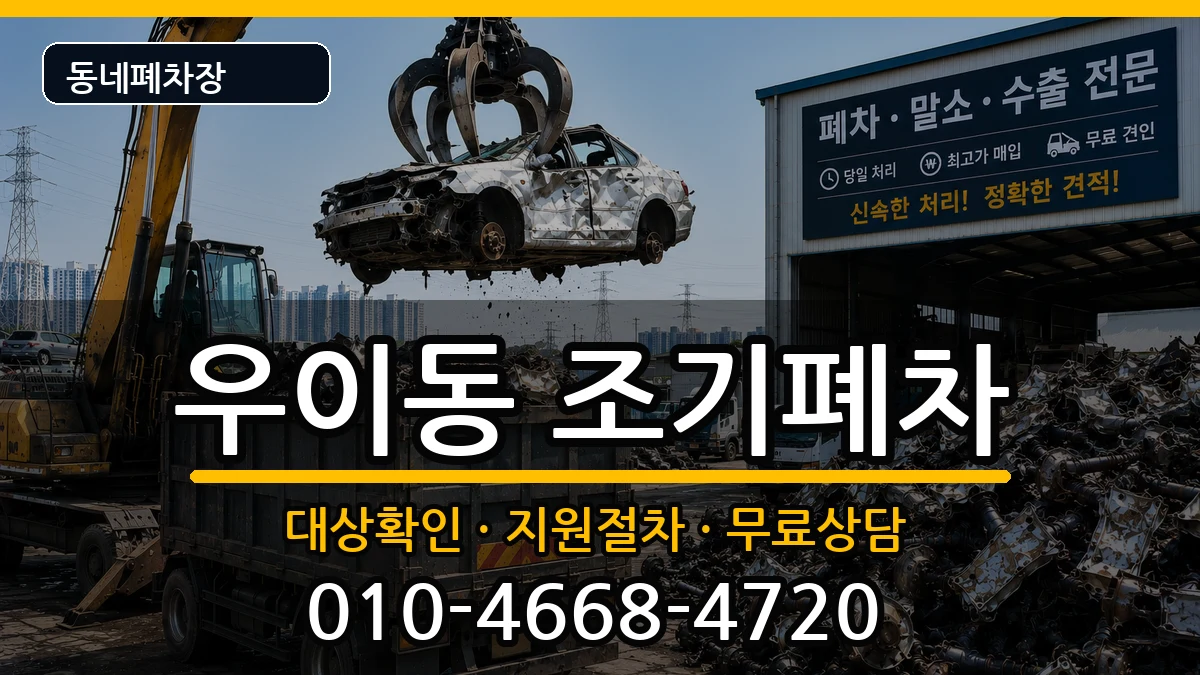 서울특별시강북구우이동 조기폐차 차량 처리 안내 이미지 1