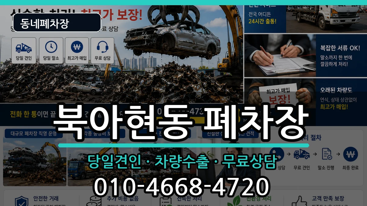 서울특별시서대문구북아현동  폐차 비교형