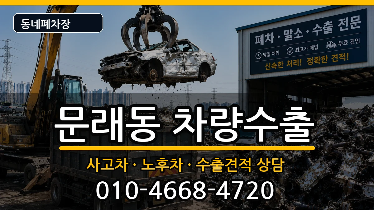 서울특별시영등포구문래동 차량수출 차량 처리 안내 이미지 3