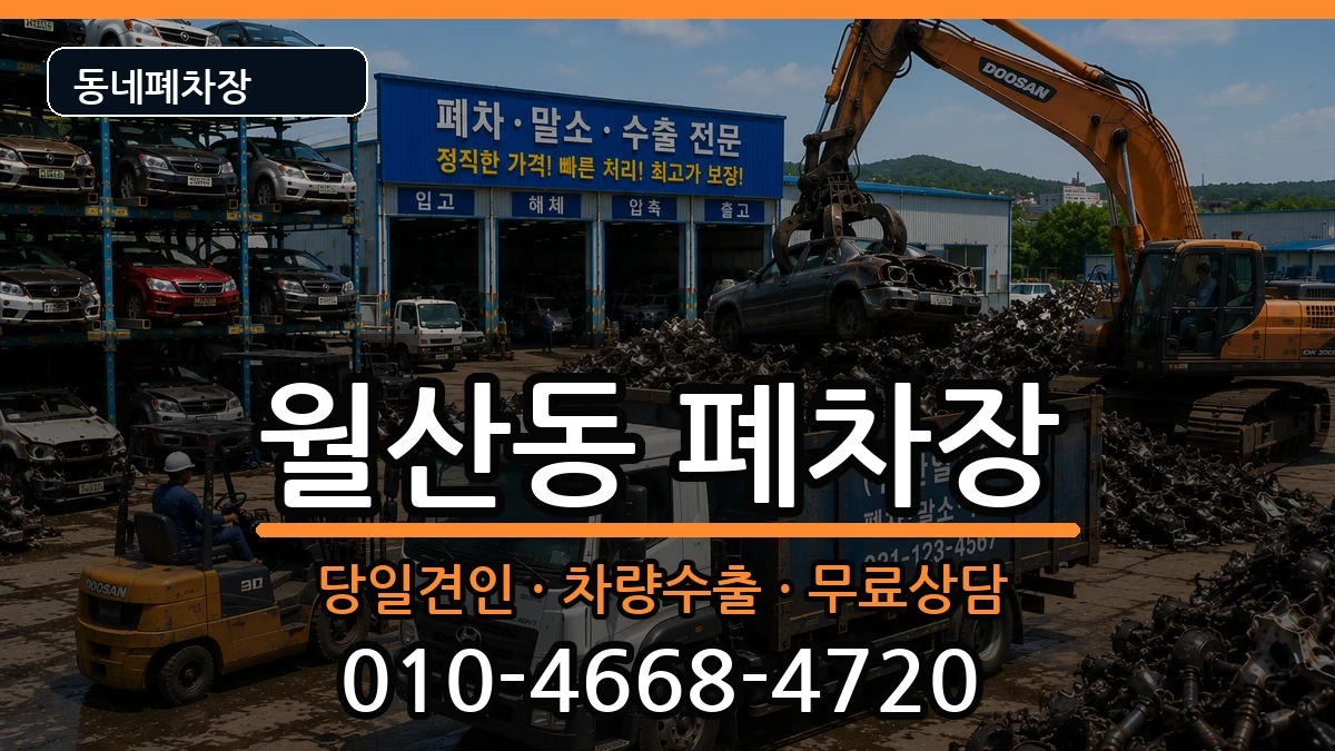 광주광역시남구월산동  폐차 절차형