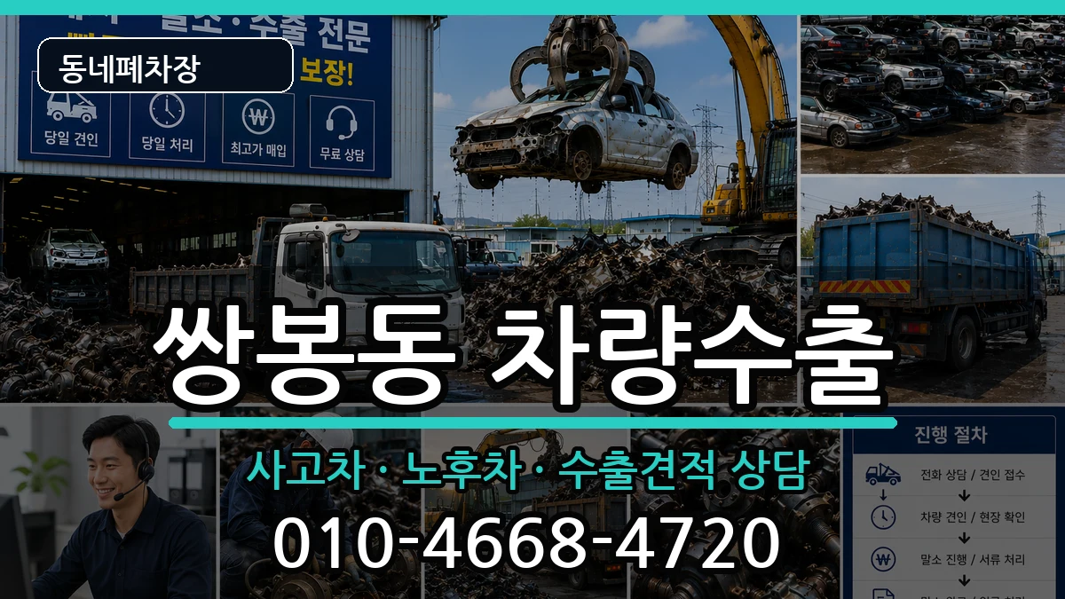 전라남도여수시쌍봉동 차량수출 차량 처리 안내 이미지 2