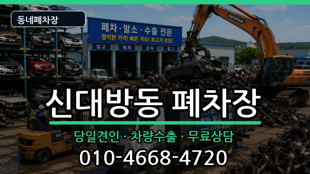 서울특별시동작구신대방동 폐차 서울특별시동작구신대방동 폐차 차량 처리 안내 이미지 3