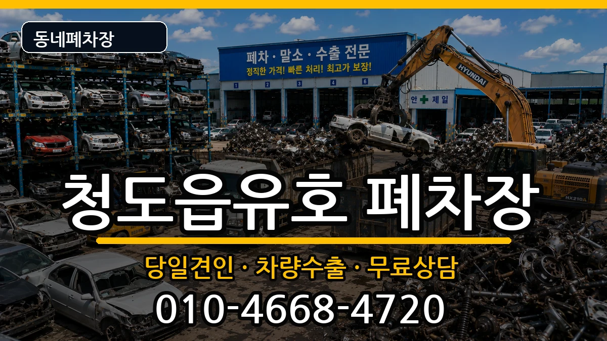 경상북도청도군청도읍유호 폐차 경상북도청도군청도읍유호 폐차 차량 처리 안내 이미지 1