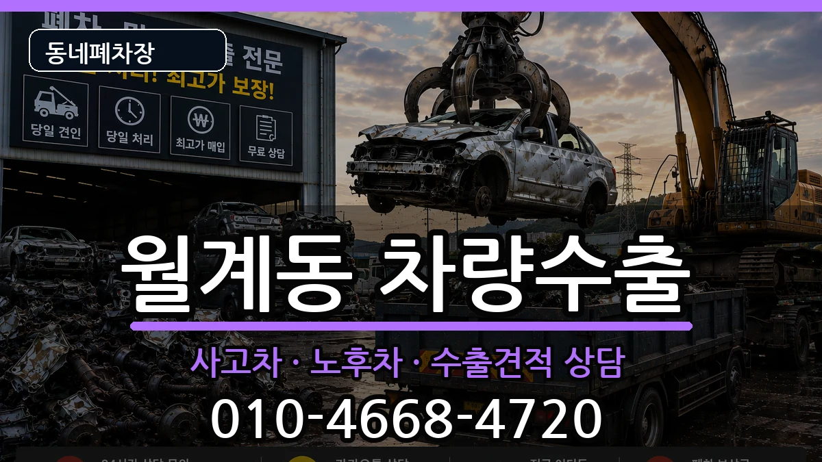 서울특별시노원구월계동 차량수출 차량 처리 안내 이미지 2