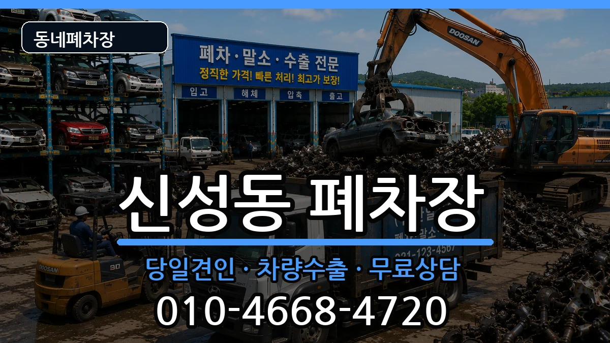 대전광역시유성구신성동 폐차 대전광역시유성구신성동 폐차 차량 처리 안내 이미지 1