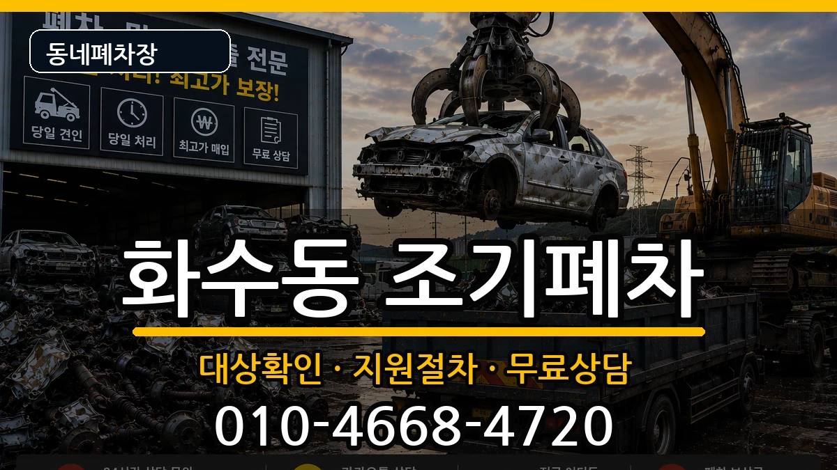 인천광역시동구화수동 조기폐차 차량 처리 안내 이미지 3