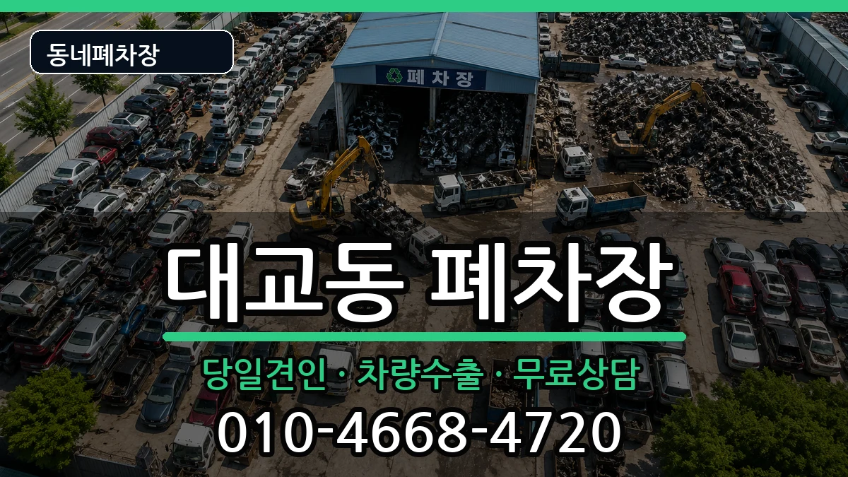 전라남도여수시대교동 폐차 차량 처리 안내 이미지 3