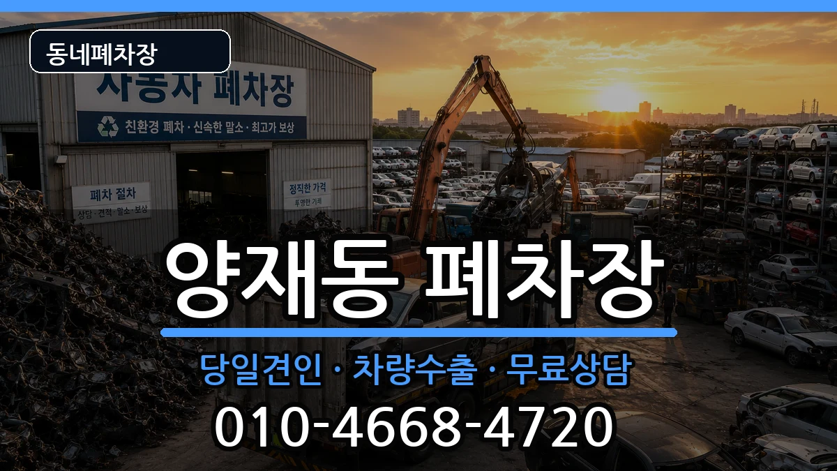 서울특별시서초구양재동  폐차 정보형