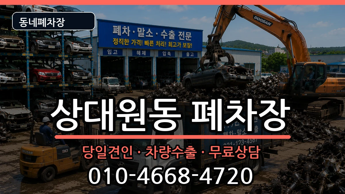 경기도성남시중원구상대원동  폐차 절차형