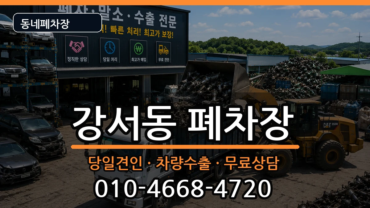 경상남도양산시강서동  폐차 절차형