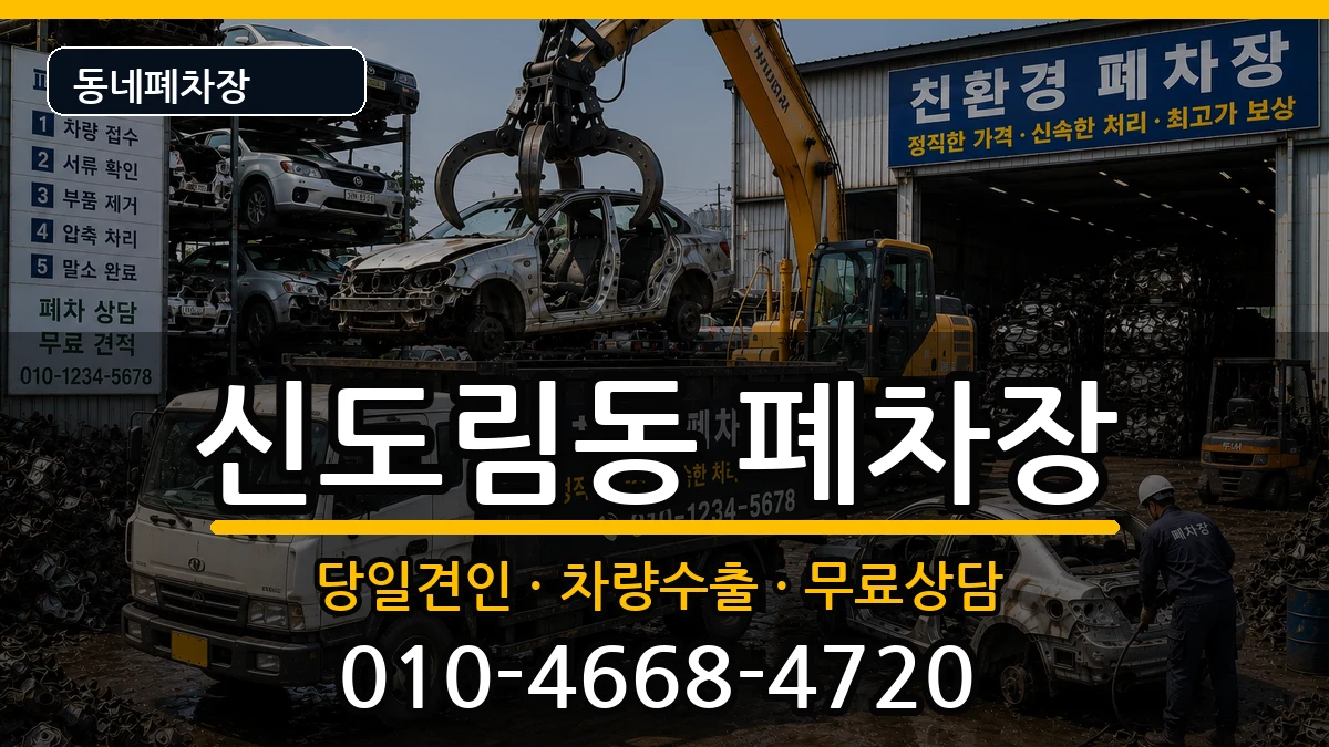 서울특별시구로구신도림동 폐차 서울특별시구로구신도림동 폐차 차량 처리 안내 이미지 1