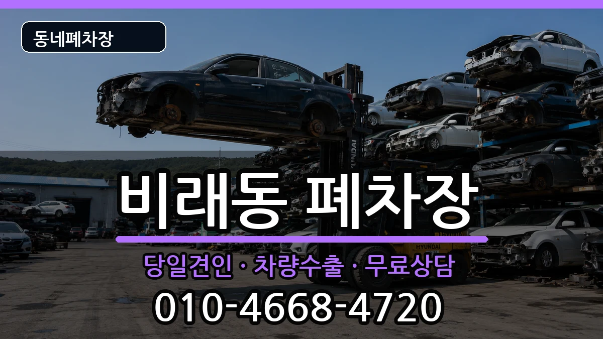 대전광역시대덕구비래동  폐차 서류형