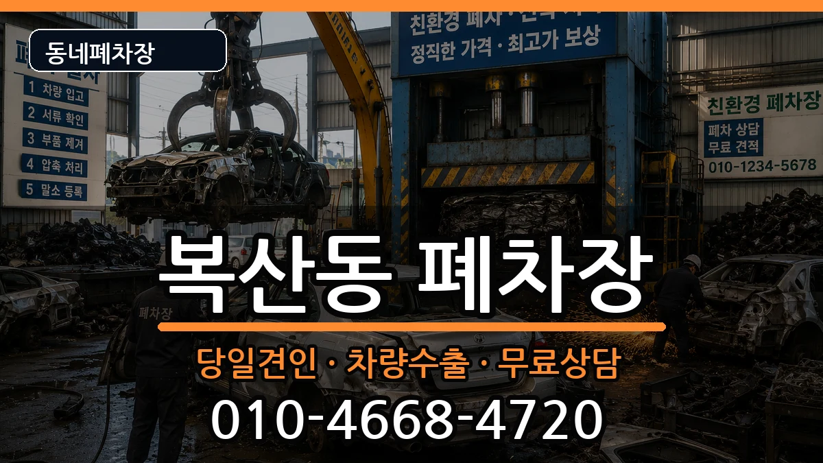 울산광역시중구복산동 폐차 울산광역시중구복산동 폐차 차량 처리 안내 이미지 3