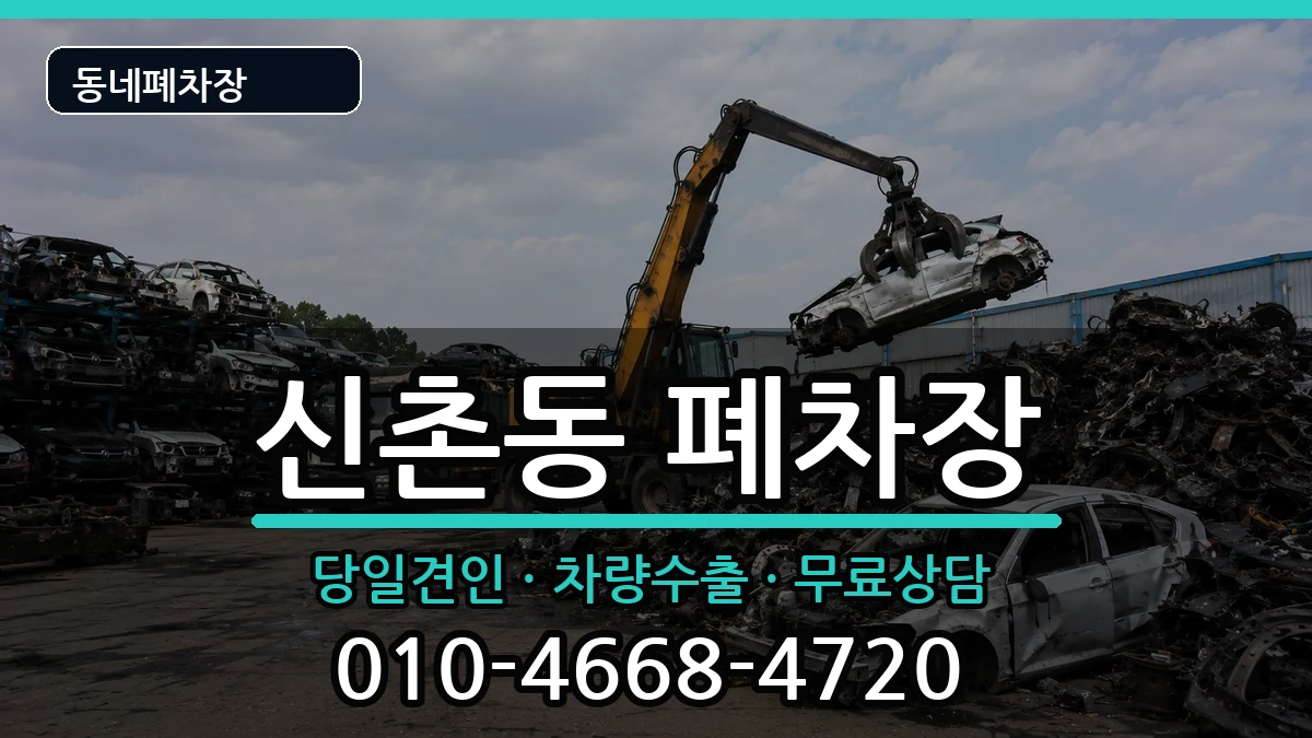 경기도안양시동안구신촌동  폐차 주의사항형