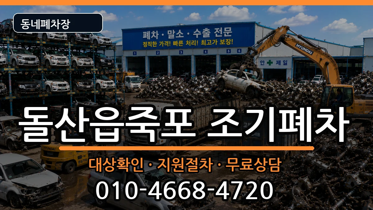 전라남도여수시돌산읍죽포 조기폐차 차량 처리 안내 이미지 1