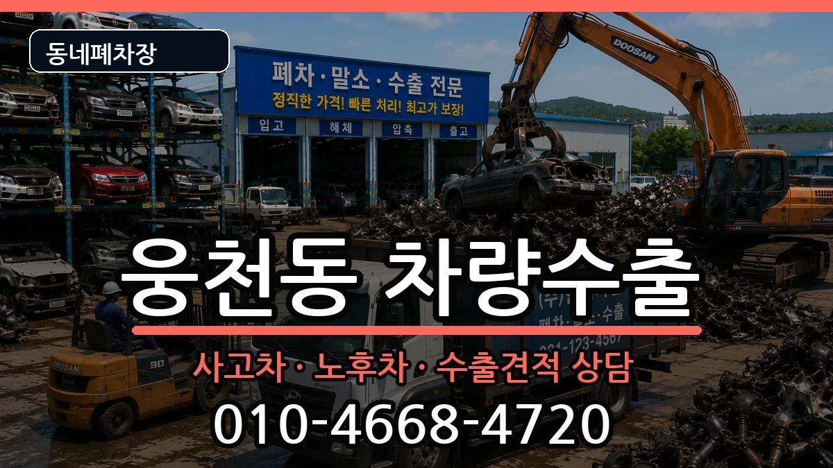 경상남도창원시진해구웅천동 차량수출 차량 처리 안내 이미지 2