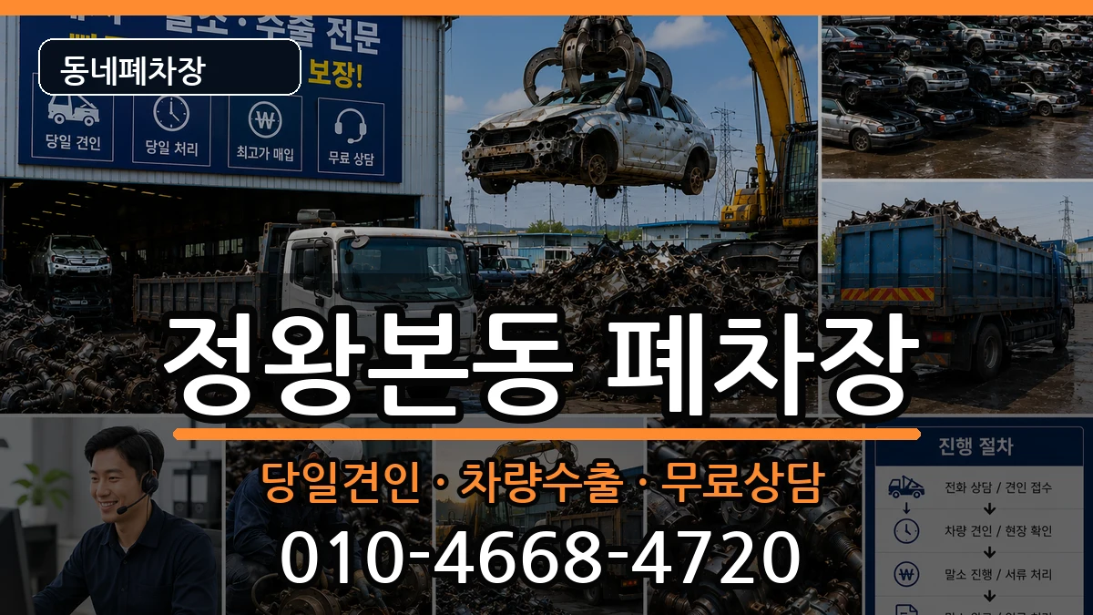 경기도시흥시정왕본동 폐차 경기도시흥시정왕본동 폐차 차량 처리 안내 이미지 1