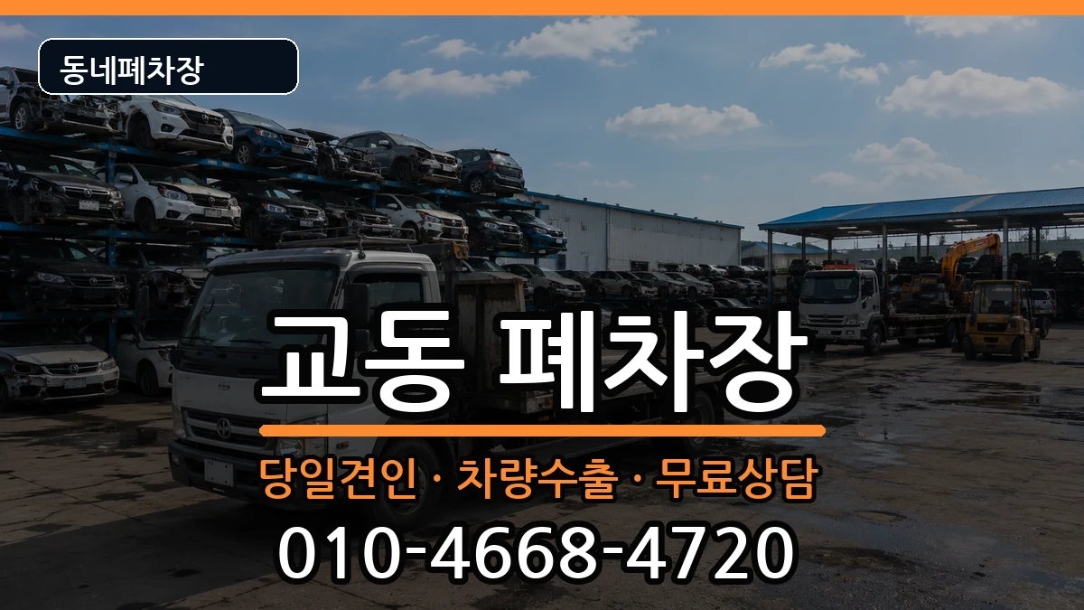강원특별자치도강릉시교동  폐차 서류형