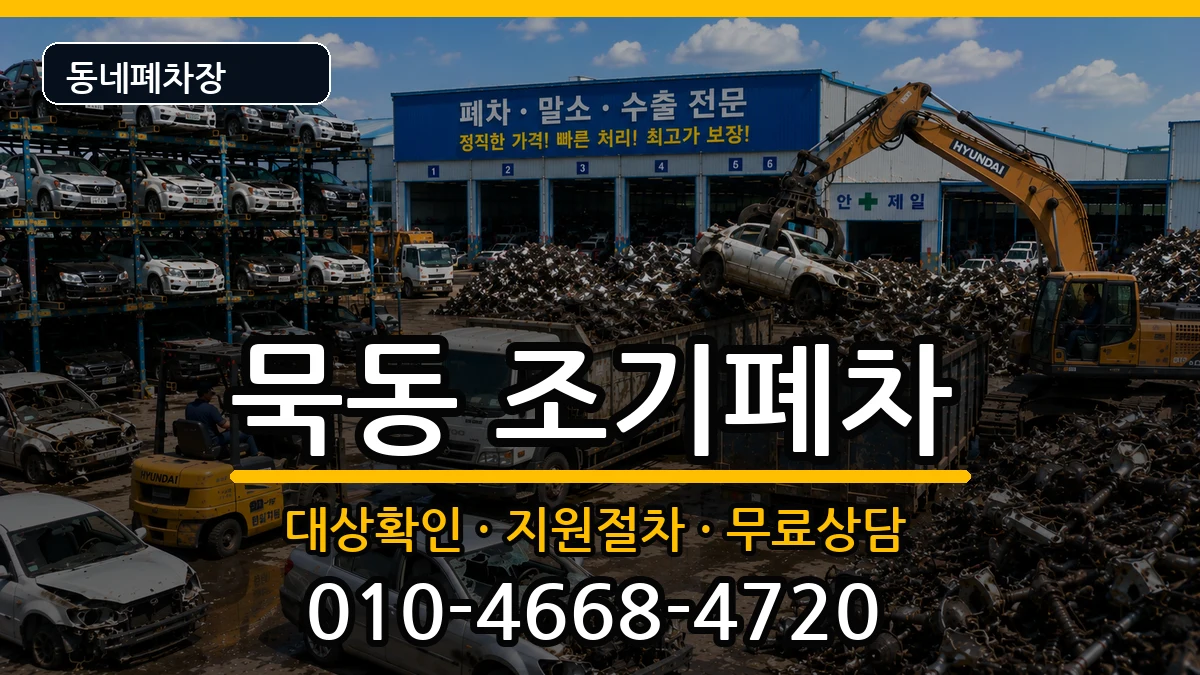 서울특별시중랑구묵동 조기폐차 서울특별시중랑구묵동 조기폐차 차량 처리 안내 이미지 1