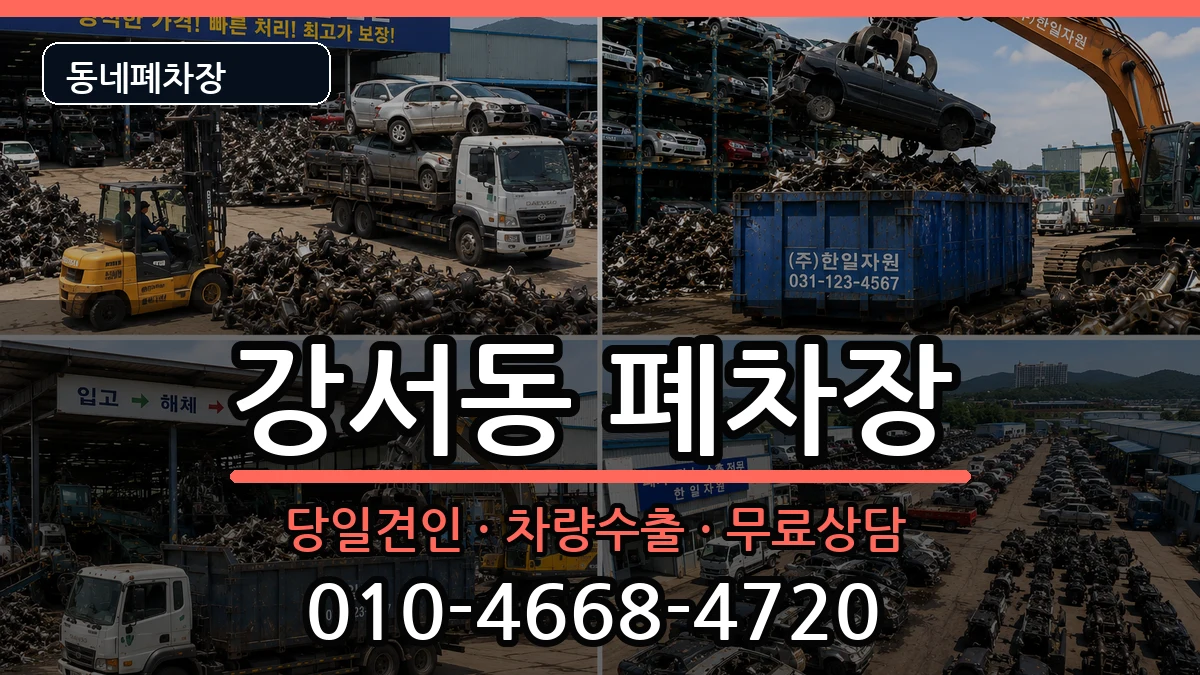 경상남도양산시강서동  폐차 절차형