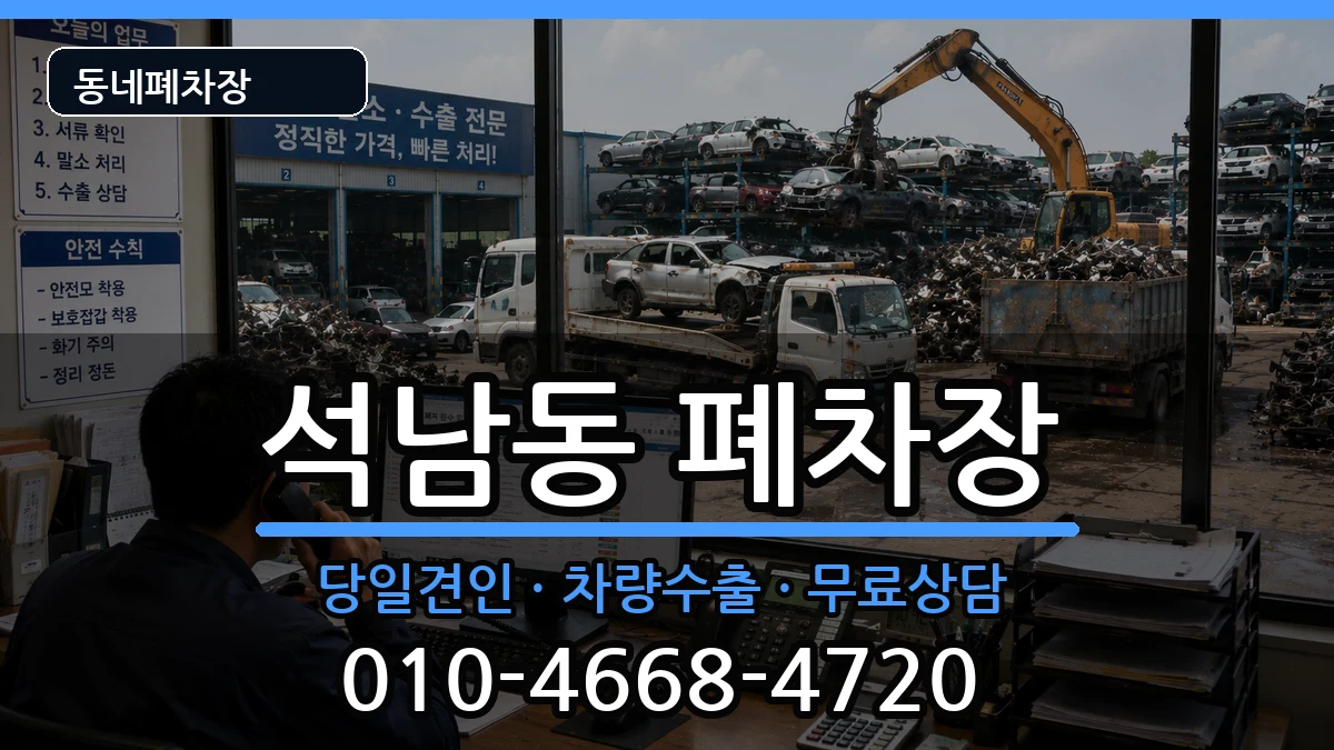 인천광역시서구석남동 폐차 인천광역시서구석남동 폐차 차량 처리 안내 이미지 2